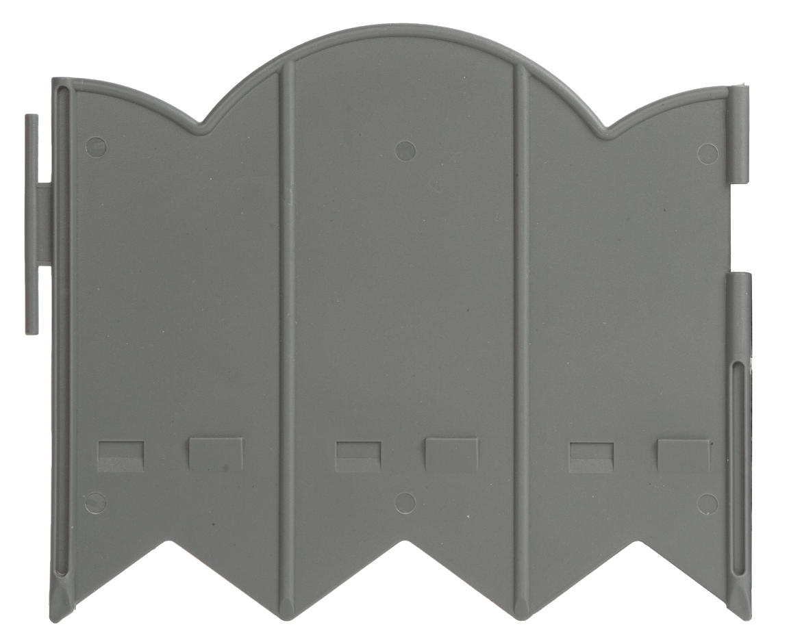 GARDEN OF EDEN Virágágyás szegély / kerítés, 20 x 17,5 cm, szürke, 12 db csomag (11468M)