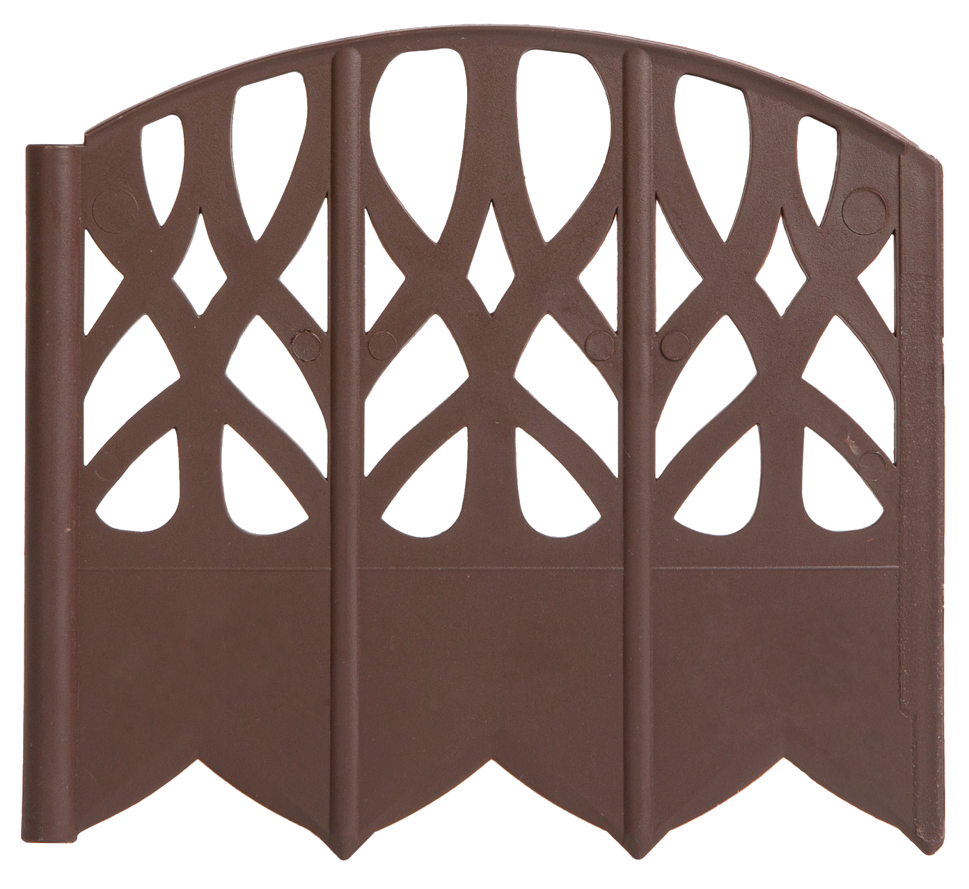 GARDEN OF EDEN Virágágyás szegély / kerítés, 16 x 15 cm, barna, 20 db csomag (11468N)