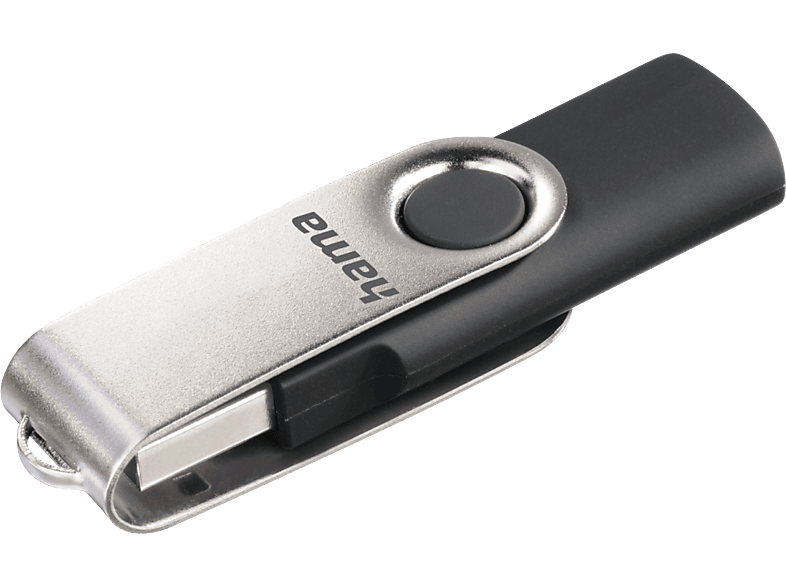 HAMA Rotate 8 GB USB Pendrive, 10MB/s, 2.0, fekete-szürke (90891)