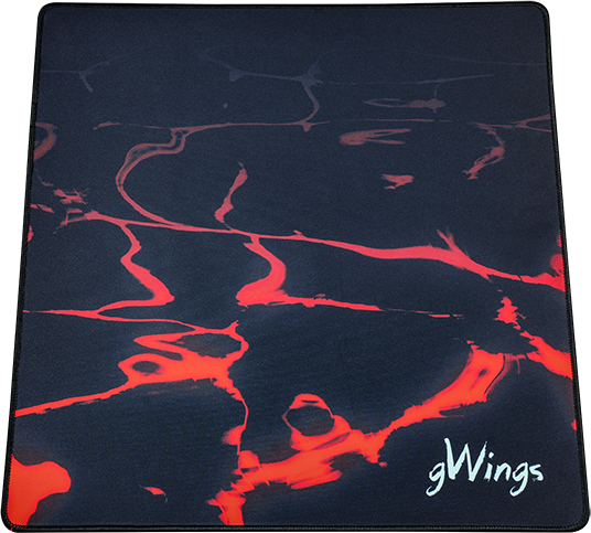 GWINGS Gaming egérpad 450x450x3mm, fekete (GW902P)