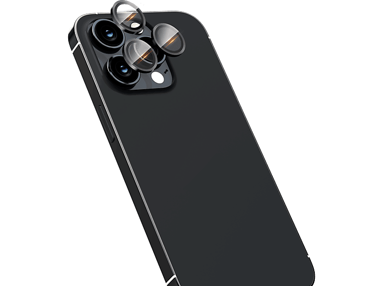 ISY Premium Kameralinsenschutz (für Apple iPhone 15 Pro & Max, 14 Max)