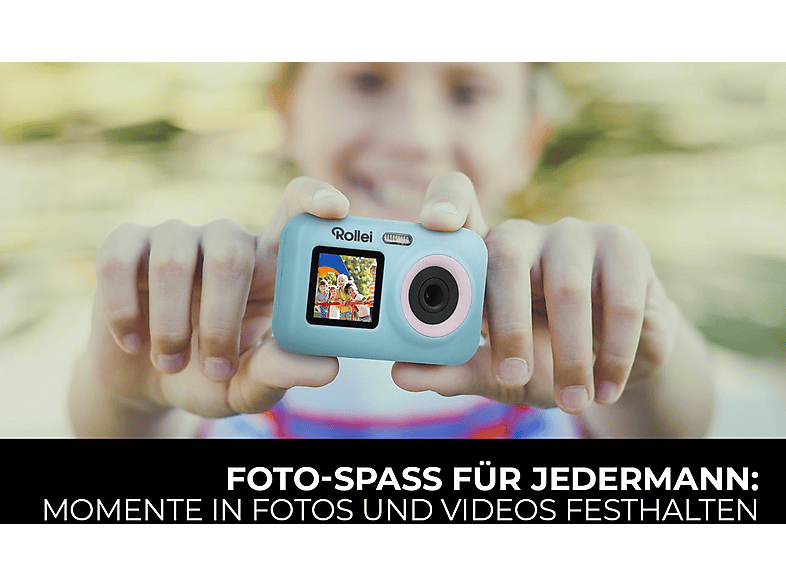Thumbnail - ROLLEI Sportsline Fun Digitale Kompaktkamera Grün, 0x opt. Zoom, 2.4-Zoll-Display an der Rückseite, 1.3-Zoll-Selfie-Disp...
