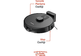 GRUNDIG VCR 6330 Moplu Haritalamalı Akıllı Robot Süpürge Siyah_5