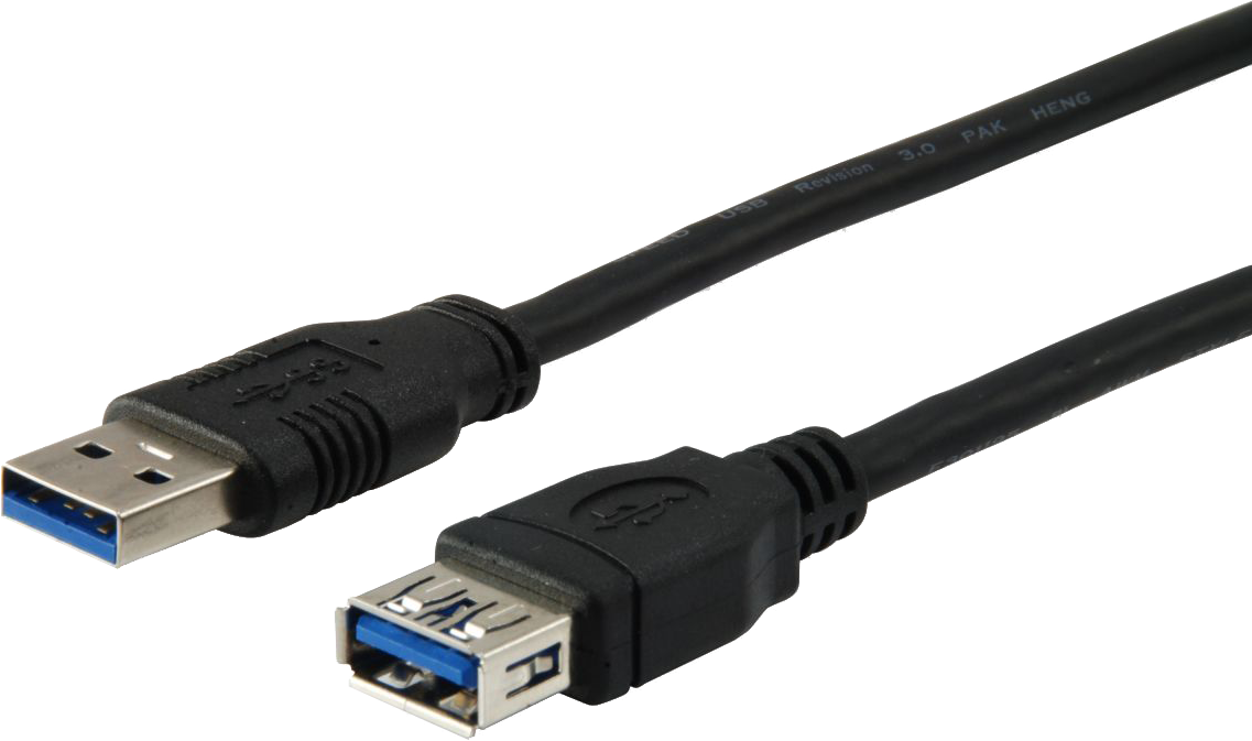 EQUIP USB-A 3.0 hosszabbító kábel, 5Gbps, 2 méter, fekete (128398)