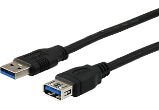 EQUIP USB-A 3.0 hosszabbító kábel, 5Gbps, 2 méter, fekete (128398)