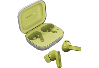 MOTOROLA Moto Buds TWS Bluetooth fülhallgató mikrofonnal, zöld-sárga