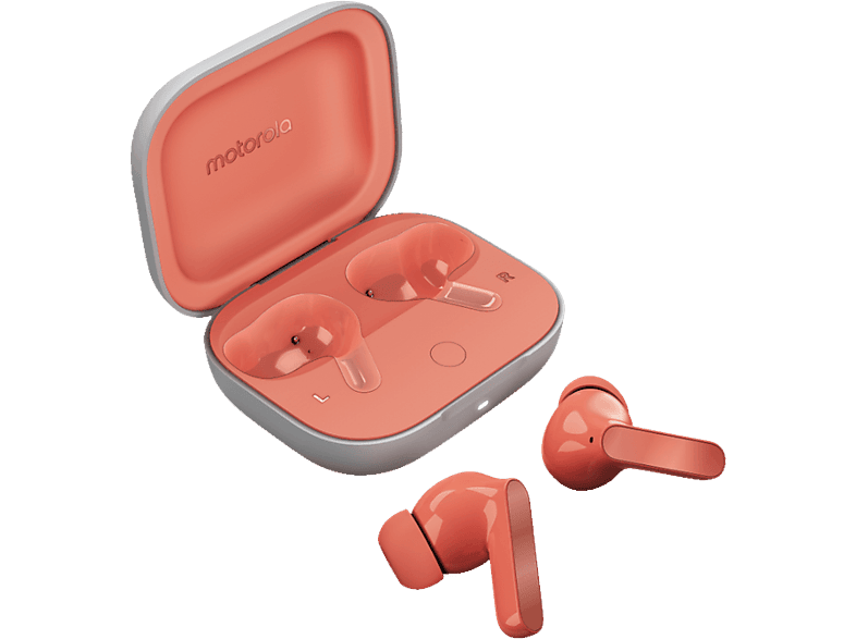 MOTOROLA Moto Buds TWS Bluetooth fülhallgató mikrofonnal, rózsaszín