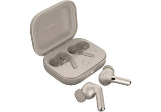 MOTOROLA Moto Buds+ TWS Bluetooth fülhallgató mikrofonnal, homokkő