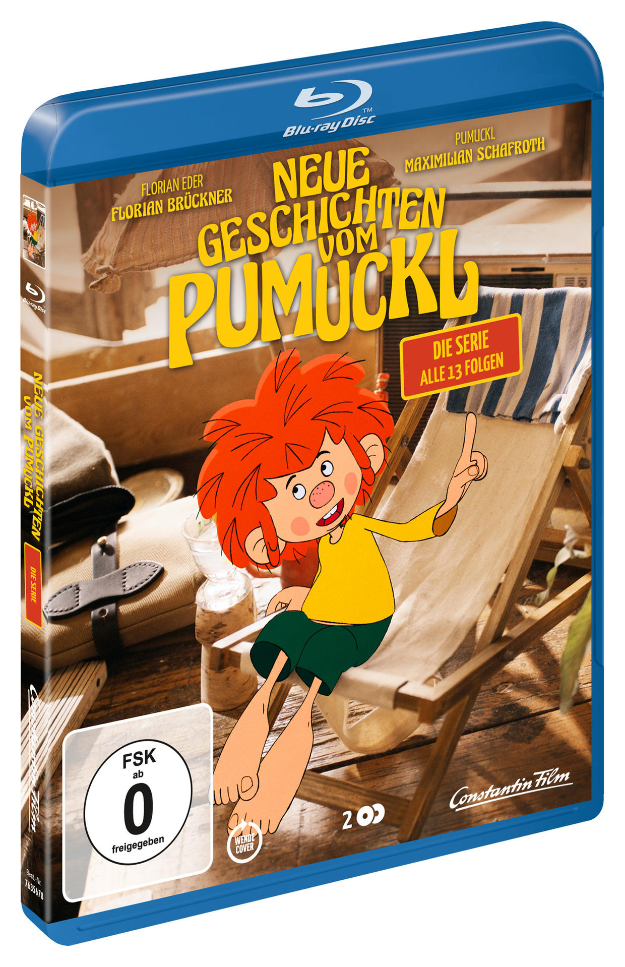 DVD-Cover von "Neue Geschichten vom Pumuckl" mit der Zeichentrickfigur Pumuckl.