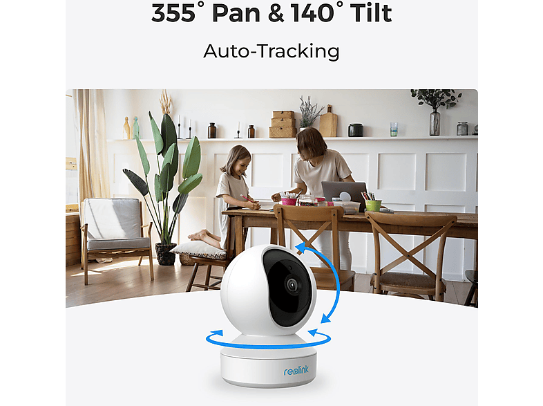 Thumbnail - REOLINK E Series E330 4MP Pan & Tilt WiFi Indoor, Überwachungskamera