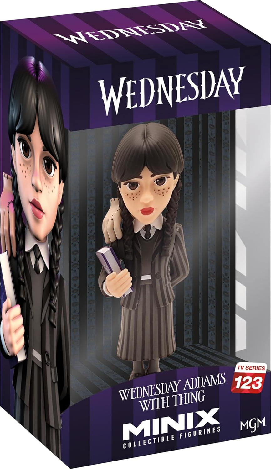 MINIX Wednesday - Wednesday Addams with Thing (Wednesday) Personaggi da collezione