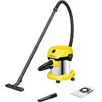 MediaMarkt KARCHER WD 2 Plus S V-15/4/18 Stofzuiger zonder zak Zwart aanbieding