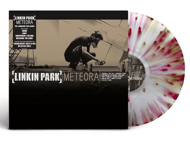Linkin Park Meteora (Translucent Gold and Red Splatter Vinyl LP)