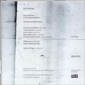 Rückseite einer CD mit deutschem Text, listet Namen und Produktionsdetails auf.