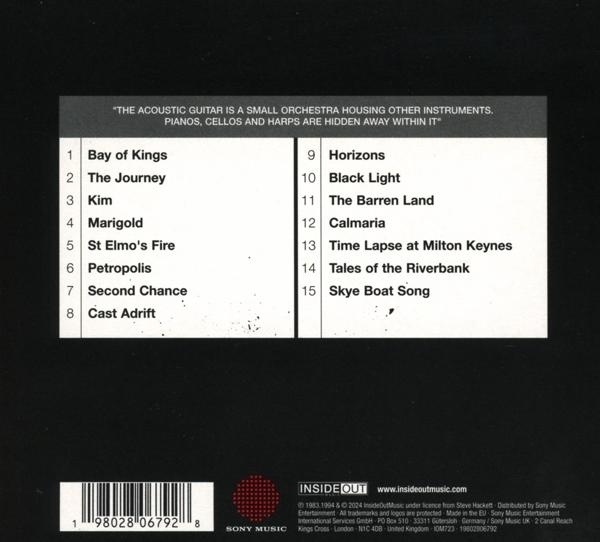 CD-Rückseite mit Titelliste und englischem Text. Enthält Songtitel.