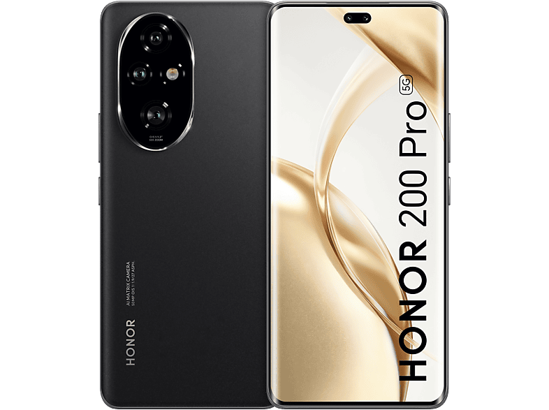 Móvil - Honor 200 Pro, Black, 512 GB, 12 GB RAM, 6.78