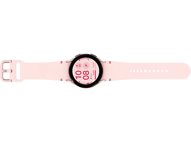 SAMSUNG Galaxy Watch FE 40 mm Smartwatch Armor Aluminum Fluorkautschuk, mm, Pink Gold