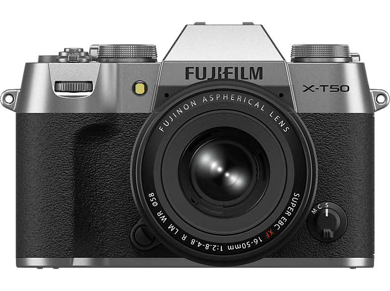 FUJIFILM X-T50 Body + FUJINON XF16-50mmF2.8-4.8 R LM WR Systemkamera mit Objektiv 16 - 50 mm, 7.6 cm Display Touchscreen, WLAN