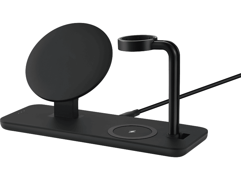 ISY IMC 6015 3-in-1 kabellose Ladestation Apple 15 W, Schwarz