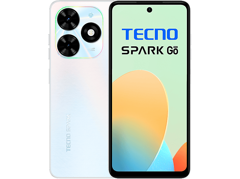 TECNO SPARK GO 2024 4G 3/64 GB DualSIM Fehér Kártyafüggetlen Okostelefon