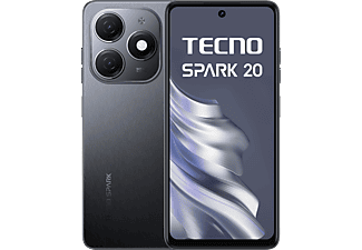 TECNO SPARK 20 4G 8/256 GB DualSIM Fekete Kártyafüggetlen Okostelefon