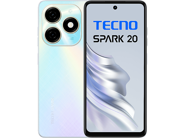 TECNO SPARK 20 4G 8/256 GB DualSIM Fehér Kártyafüggetlen Okostelefon