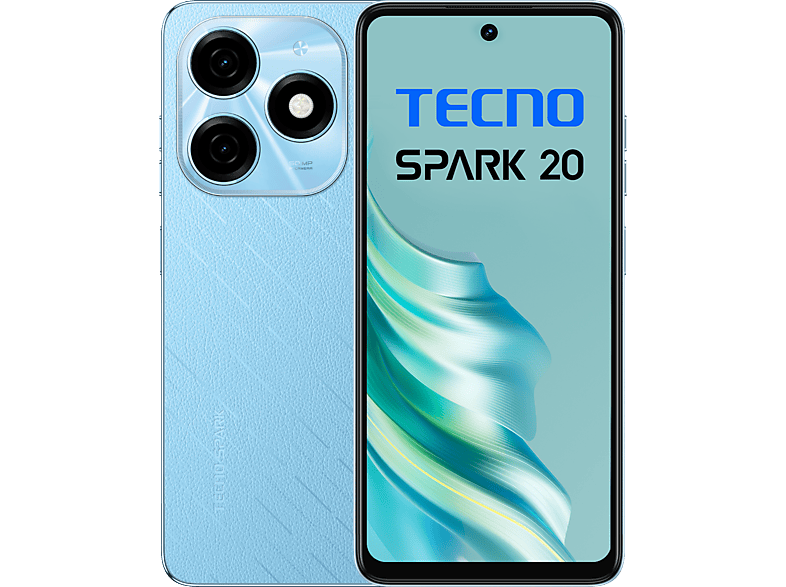 TECNO SPARK 20 4G 8/256 GB DualSIM Kék Kártyafüggetlen Okostelefon