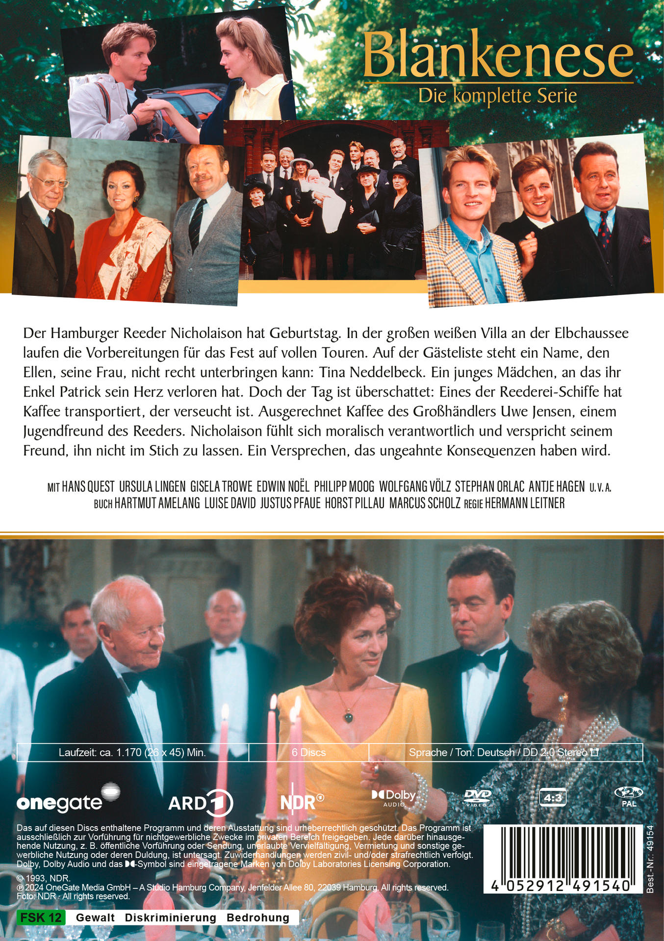 DVD-Cover einer deutschen Fernsehserie mit mehreren Schauspielern und Text.