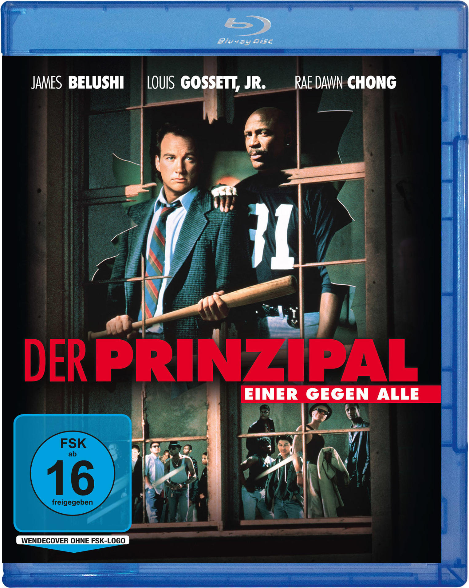 Filmposter für Der Prinzipal Einer gegen Alle, mit zwei Männern im Fensterrahmen.