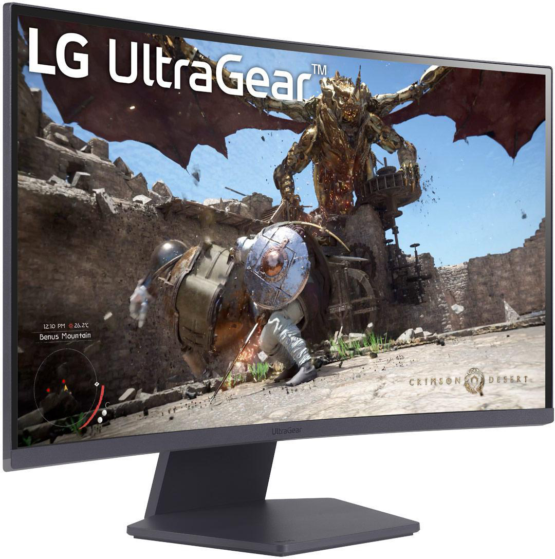 Ein LG UltraGear Monitor, der eine Spielszene zeigt.