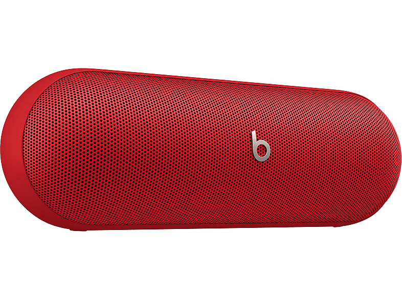 Apple Beats Pill, Altavoz Bluetooth inalámbrico, Cargador portátil USB-C, Hasta 24 horas de batería, IP67, y Android, micrófono, Rojo llama