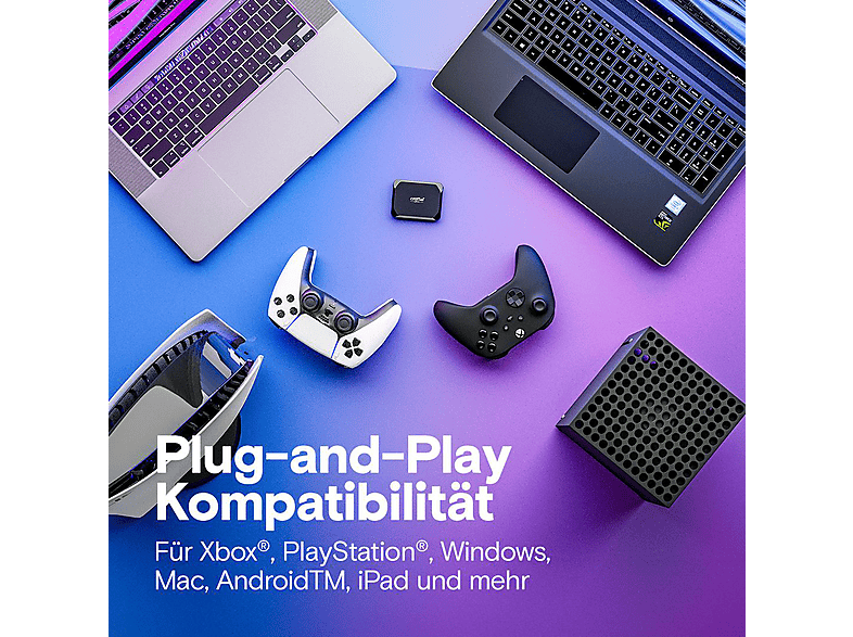 Thumbnail - CRUCIAL X9 Portable SSD, PC/Mac Festplatte, 4 TB extern, Schwarz