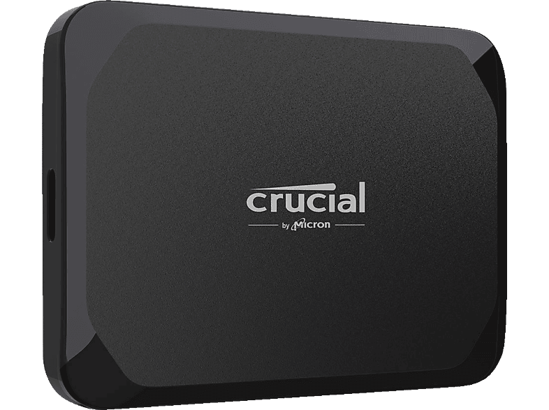 CRUCIAL X9 Portable SSD, PC/Mac Festplatte, 4 TB SSD, extern, Schwarz