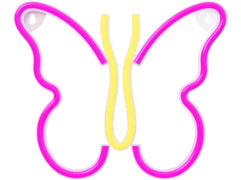 Luces LED - Forever RTV100306, Neón, USB, Butterfly, Pink