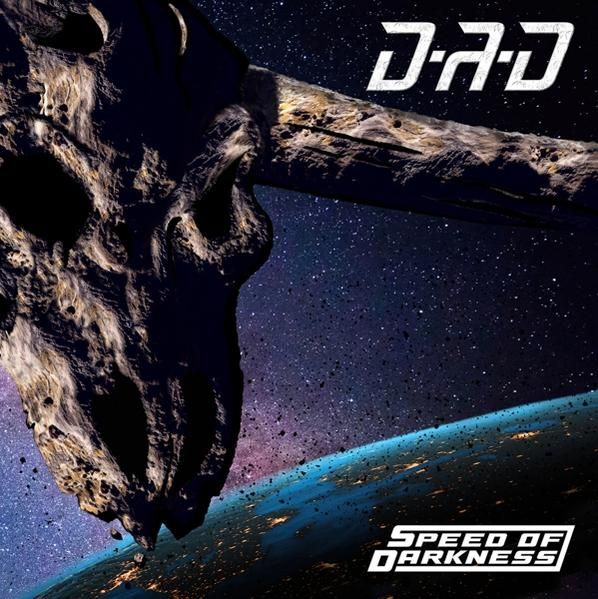 Albumcover: Schädelartiges Objekt im Weltraum, mit Bandname und Albumtitel.