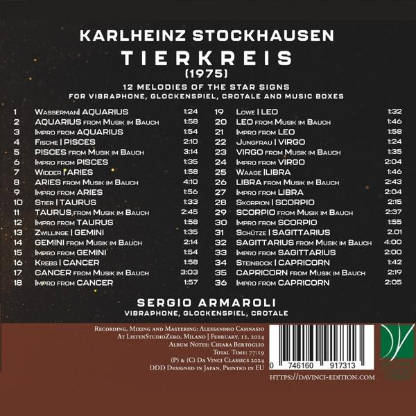 Sergio Armaroli - Tierkreis (12 Melodien der Sternzeichen)  - (CD)