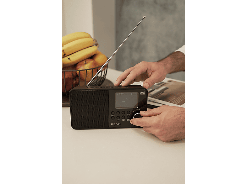 Peaq PDR 55 DAB+ Radio mit Farbdisplay, Schwarz — Foto 2 von 5