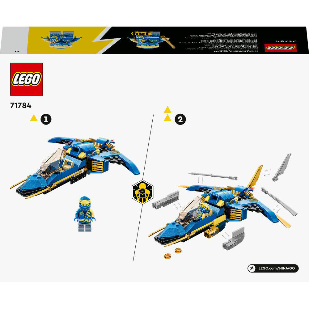 LEGO NINJAGO 71784 Jays Donner-Jet EVO Bausatz, Mehrfarbig