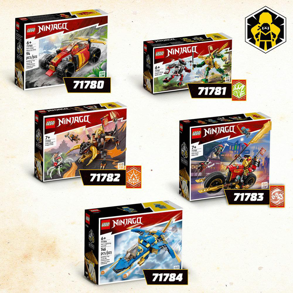 LEGO NINJAGO 71784 Jays Donner-Jet EVO Bausatz, Mehrfarbig