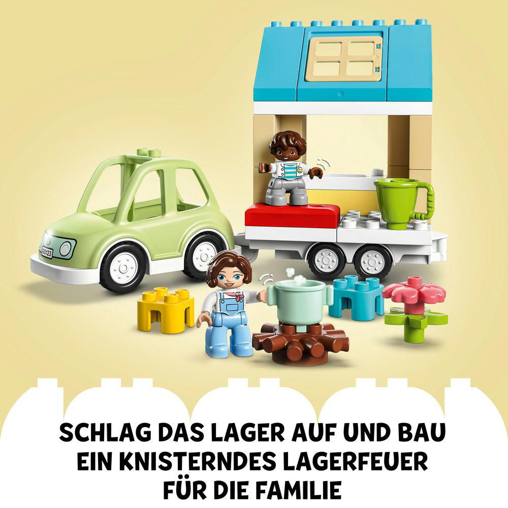 LEGO DUPLO Town 10986 Zuhause auf Rädern Bausatz, Mehrfarbig