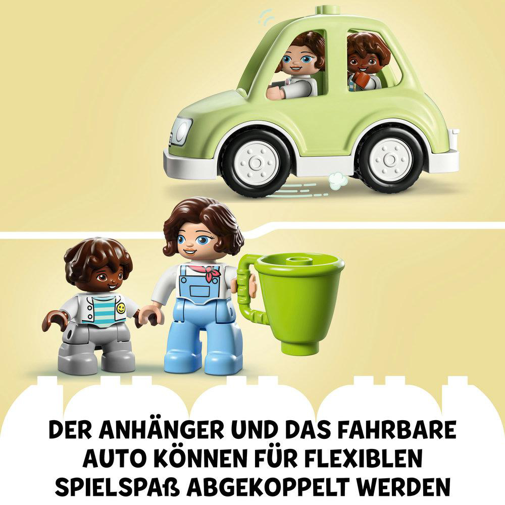 LEGO DUPLO Town 10986 Zuhause auf Rädern Bausatz, Mehrfarbig