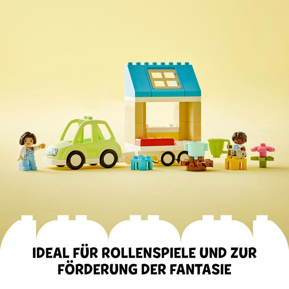 LEGO DUPLO Town 10986 Zuhause auf Rädern Bausatz, Mehrfarbig