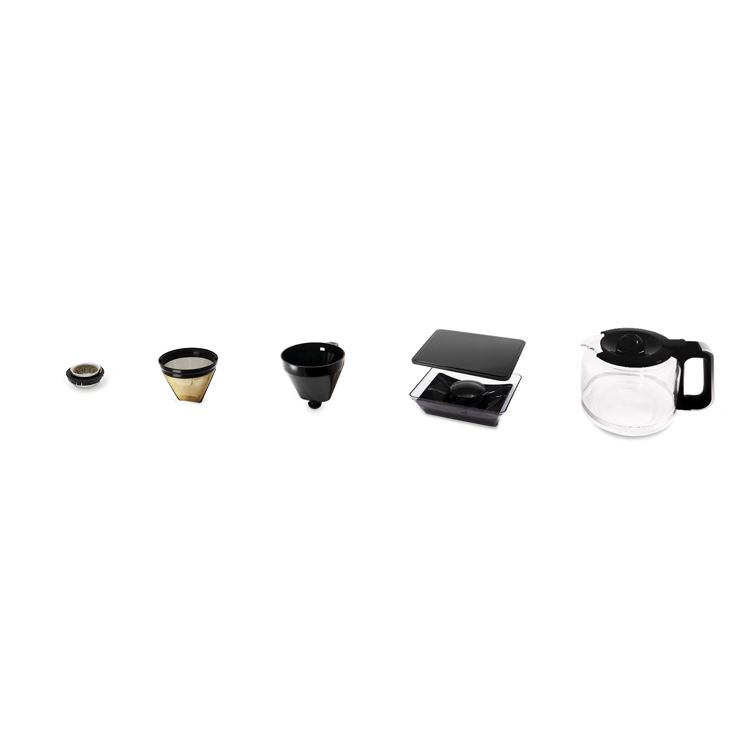 Mecity Mini-koffiezetapparaat met één portie, koffiemachine