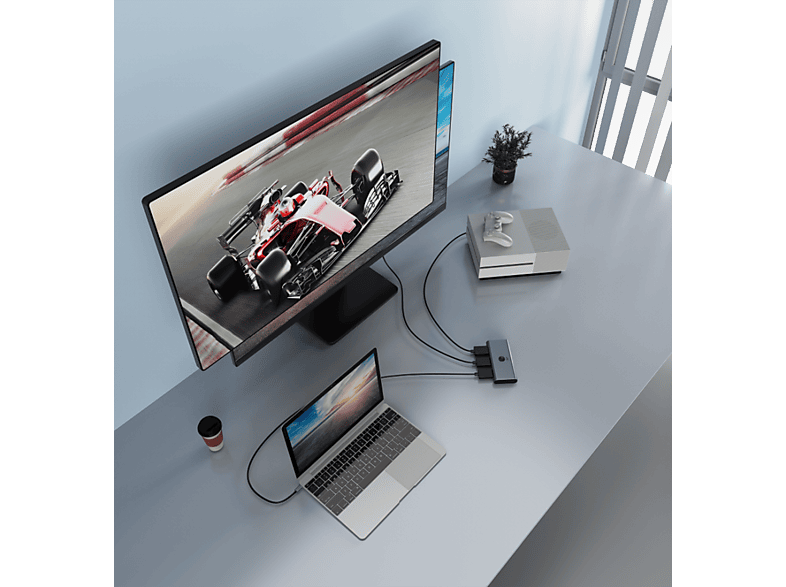 ISY IHD-9200 2-in-1 HDMI Umschalter; 2-in-1 HDMI Umschalter----2-in-1 HDMI Umschalter — Foto 2 von 2