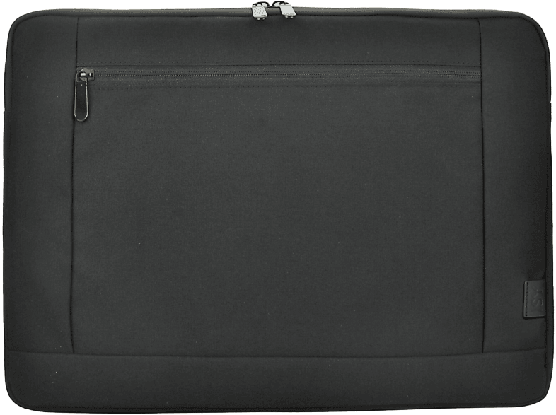 ISY INB-3256 Notebook Hülle Sleeves für Universal Rezykliertes Polyethylenterephthalat, Mischgewebe aus Baumwolle und Polyester, Schwarz