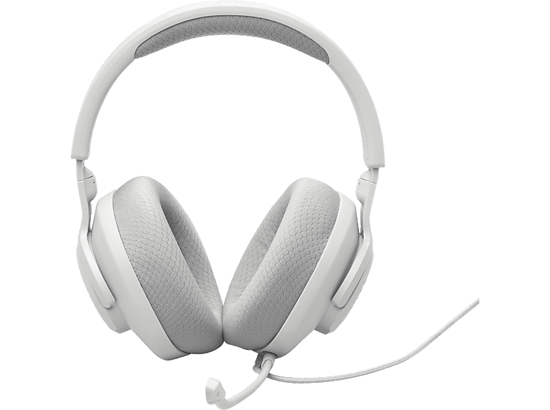 Auriculares gaming - JBL Quantum 100M2, Circumaurales, Diadema con cable, Micrófono, Blanco