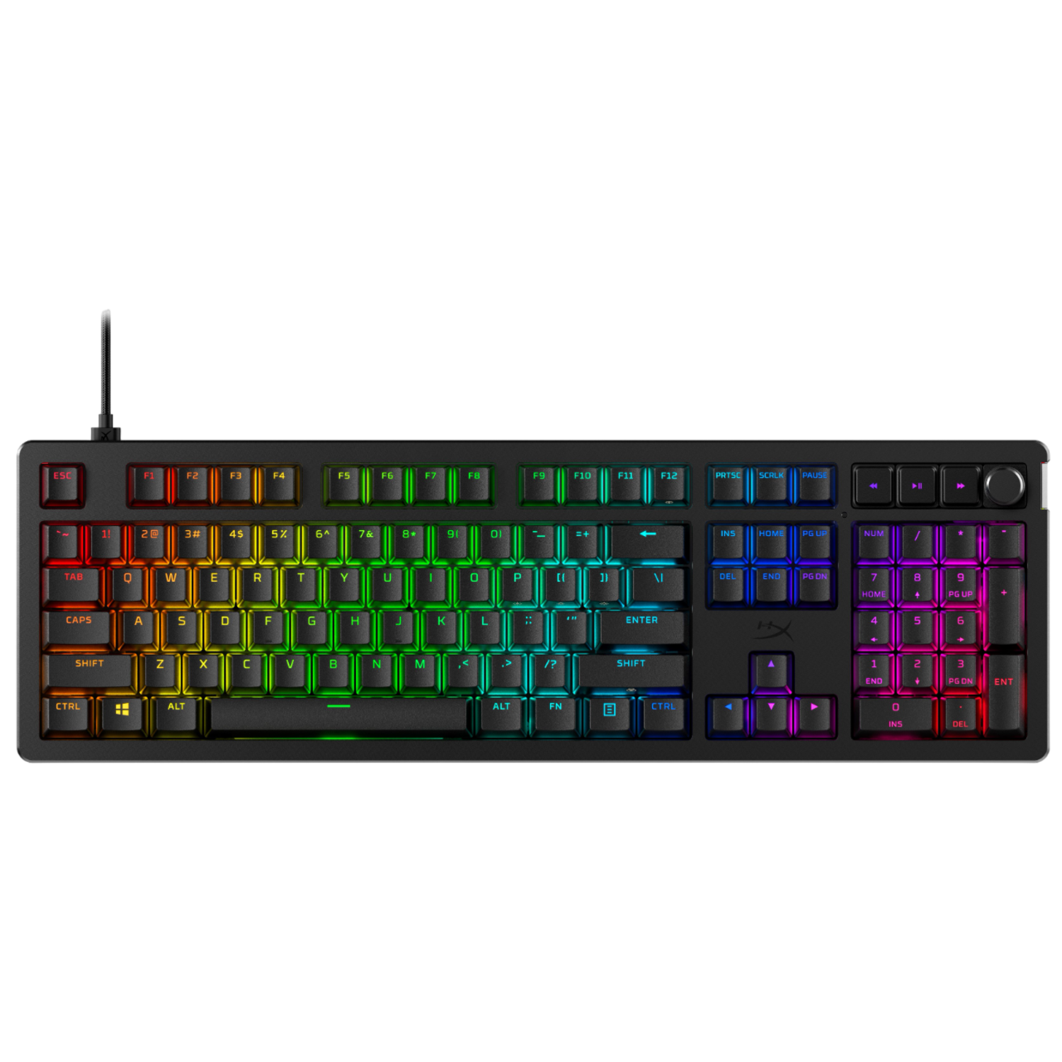 Hyperx Alloy Rise Bedraad Gamingtoetsenbord Zwart