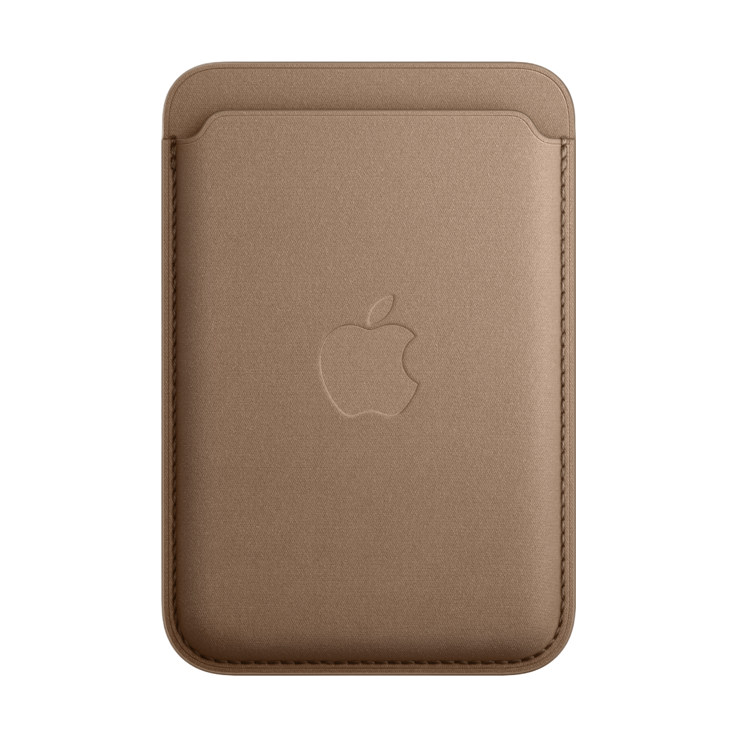APPLE Porte-cartes MagSafe pour iPhone FineWoven Taupe (MPPW3ZM/A)