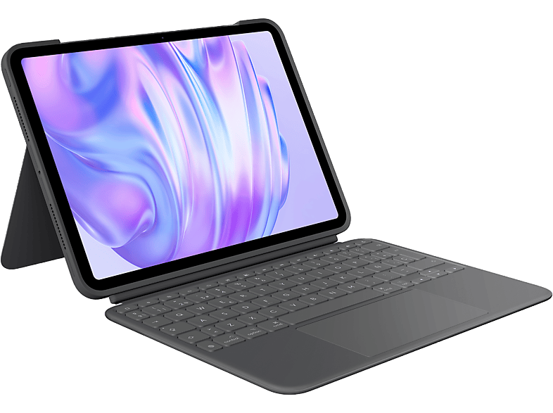 Logitech Combo Touch iPad Pro 11 inch, Retroiluminación, Accesos directos, Teclado extraíble, 4 modos de uso, Trackpad, Negro