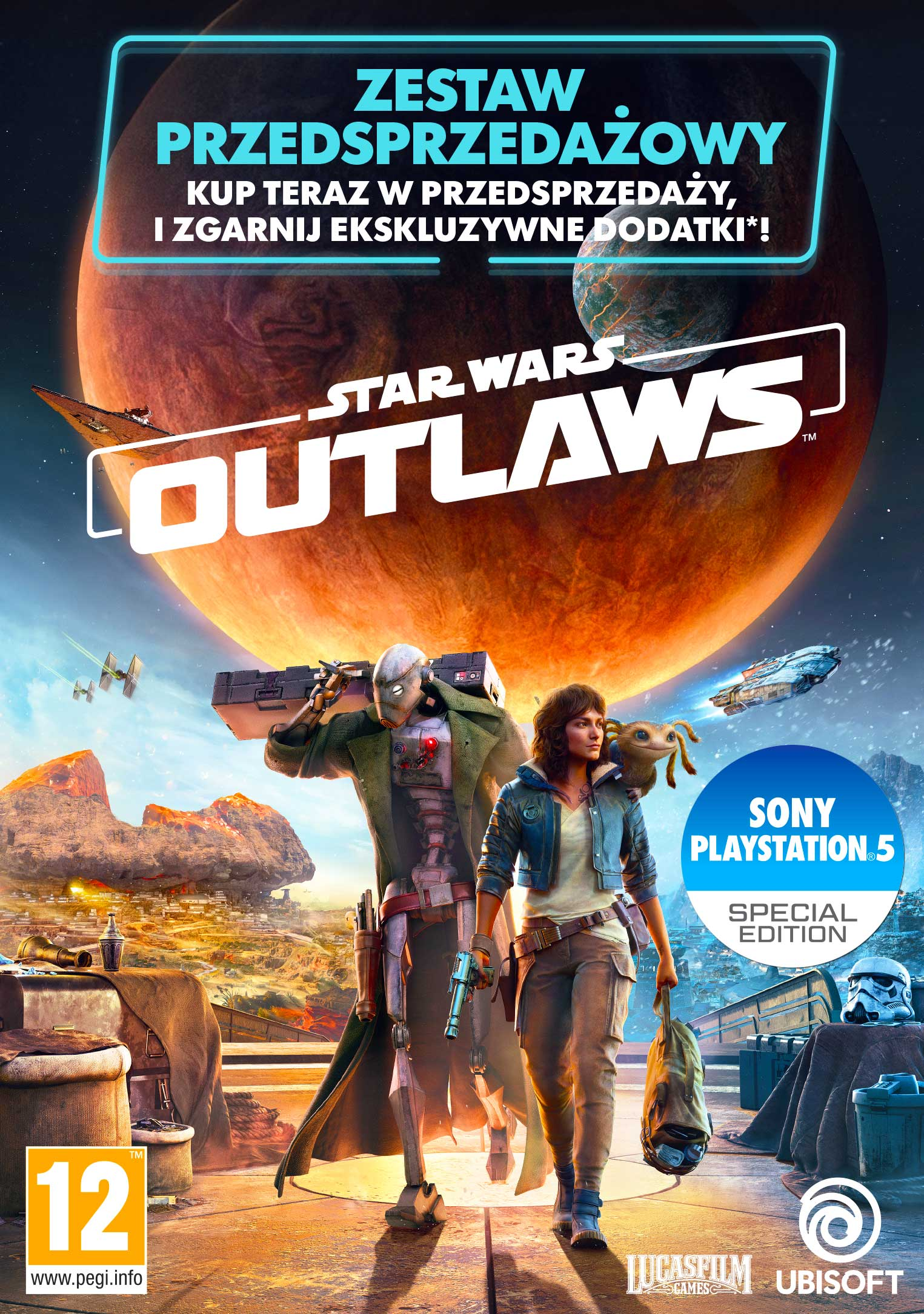 PS5 Zestaw przedsprzedażowy Star Wars Outlaws Edycja Specjalna